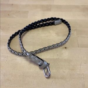 Silver woven belt {378}